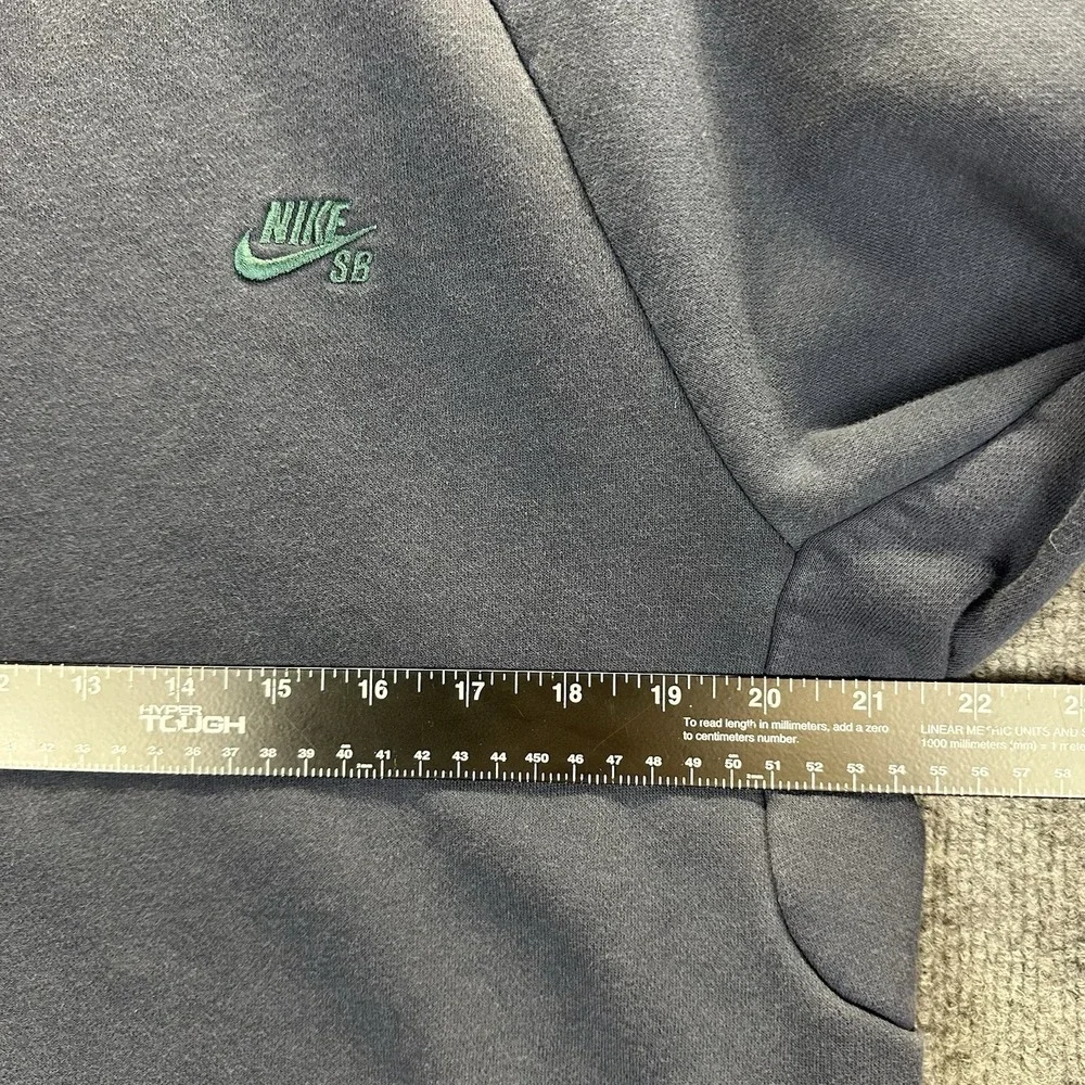 Nike SB Skateboarding Pullover Mens Large Blue Embroidered Crewneck Sweatshirt - Picture 5 of 11